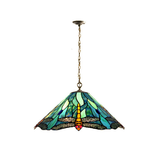 Annika Blue Dfly Hanging Lamp