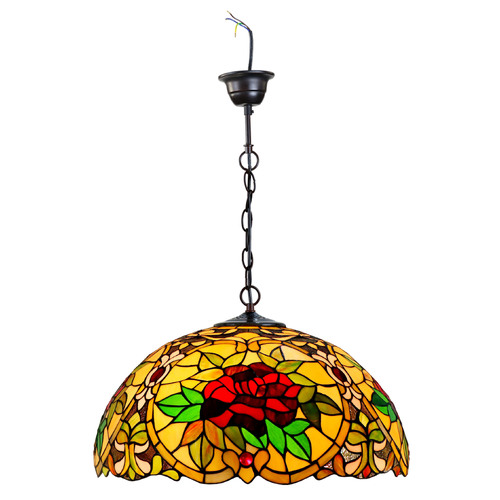 Red Camellia Hanging Lamp