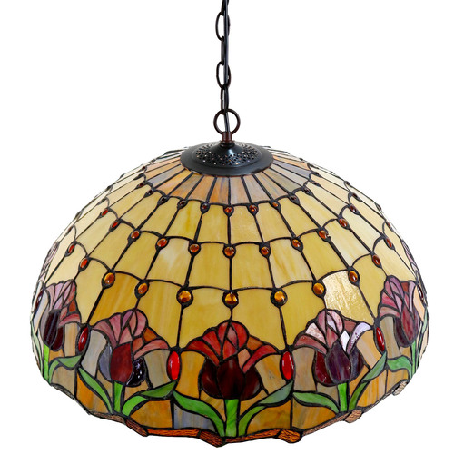 Red Tulip Hanging Lamp