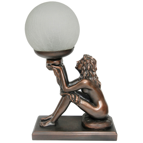 33cm Art Deco Lamp Hellen - Bronze