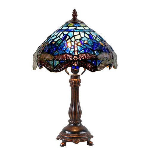 Blue Dragonfly Small Table Lamp