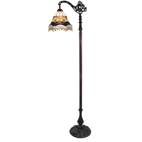 Madonna Beaded Edwardian Floor Lamp