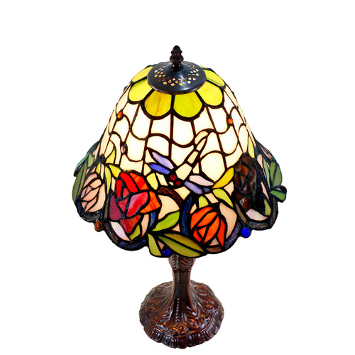 Rose Dragonfly Small Table Lamp