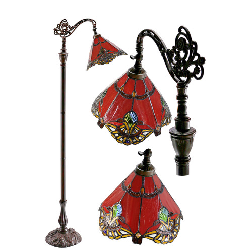 Benita Red Edwardian Floor Lamp