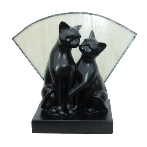 Kissing Cats Lamp