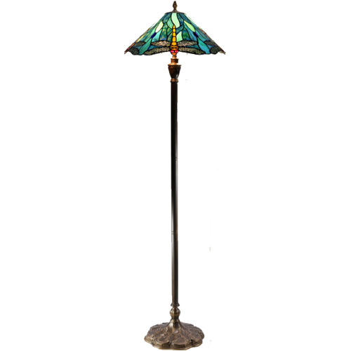 Annika Blue Dragonfly Floor Lamp