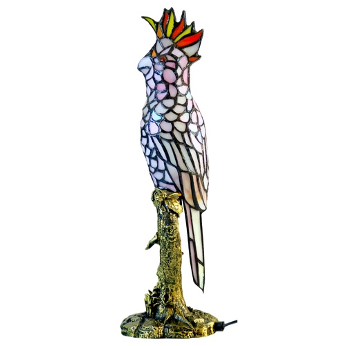 Parrot Tiffany Lamp Pink