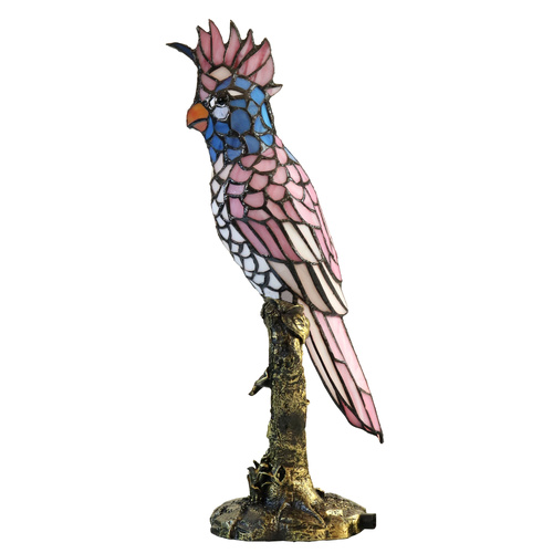 Parrot Tiffany Lamp Hydrangea (blue/pink)