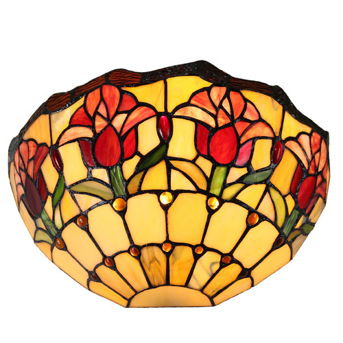 Red Tulip Wall Light