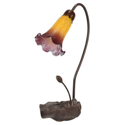 Single Lily Lamp Orange Wine