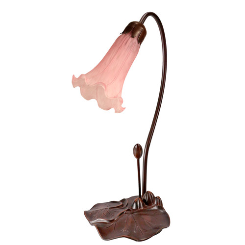 Single Lily Lamp Pink