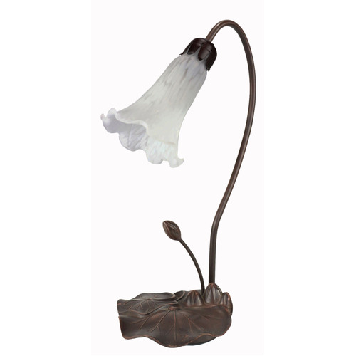 Single Lily Lamp White