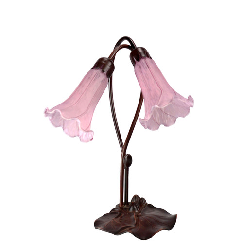 Twin Lily Lamp Purple