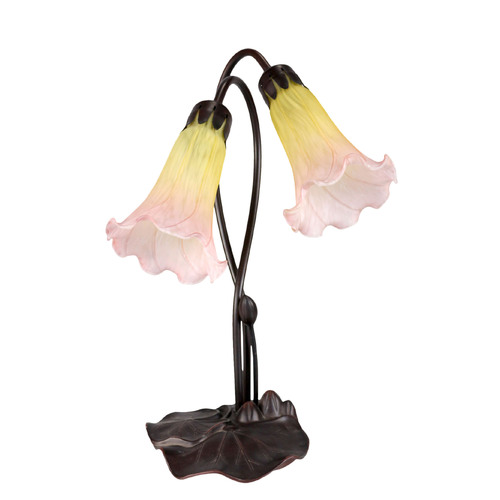 Twin Lily Lamp Sunshine Blush