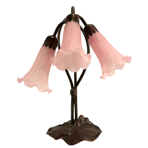 Triple Lily Lamp Pink