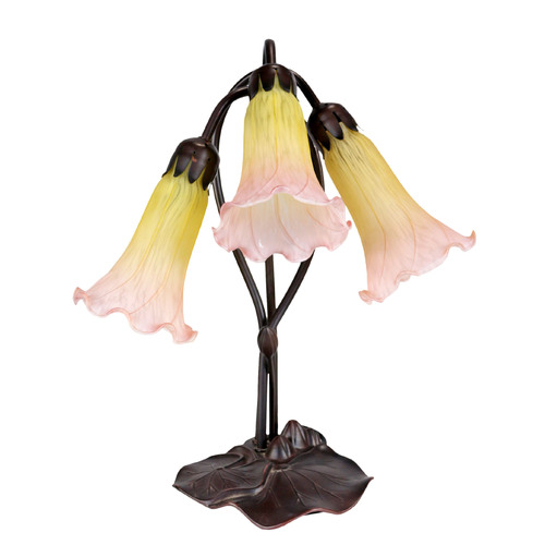 Triple Lily Lamp Sunshine Blus