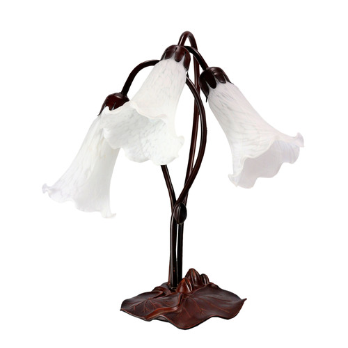 Triple Lily Lamp White